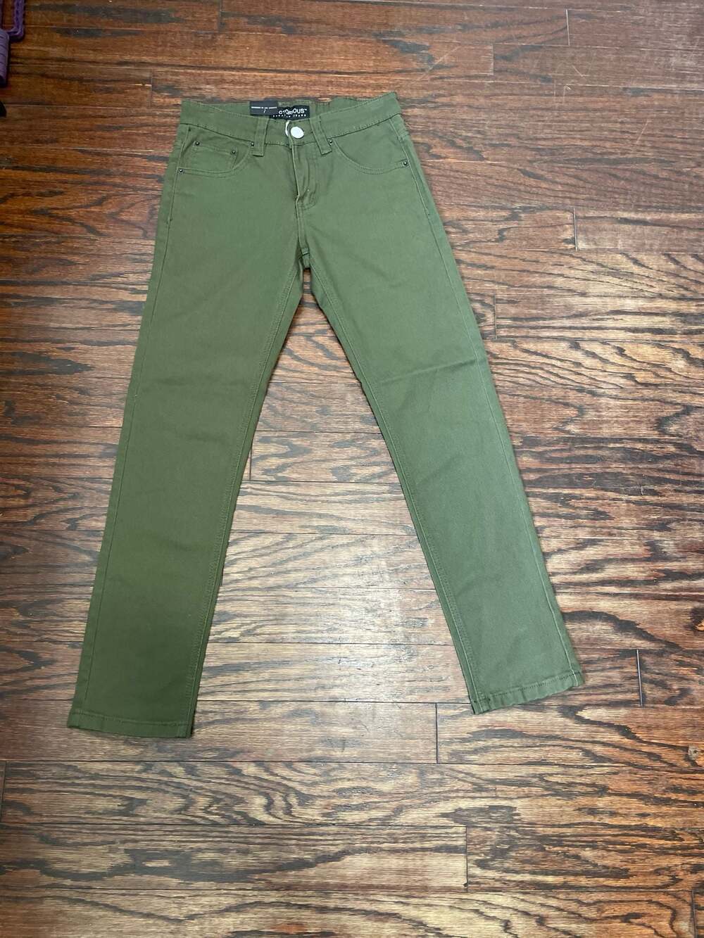 Victorious Premium Denim Co. DL937 Skinny Fit Jeans Olive 28x30